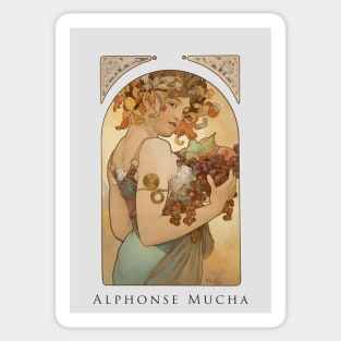 Alphonse Mucha - Fruit - Painter Sticker